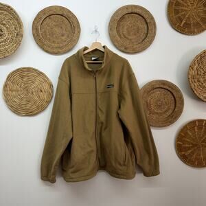 Columbia Brown Zip Up Fleece Jacket Plus Size 3X